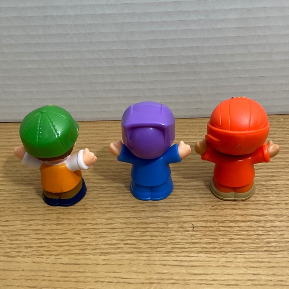 Fisher Price Little People Figures Pilot Louis Recycle Man Race Car Driver Lot 3 - Picture 3 of 11